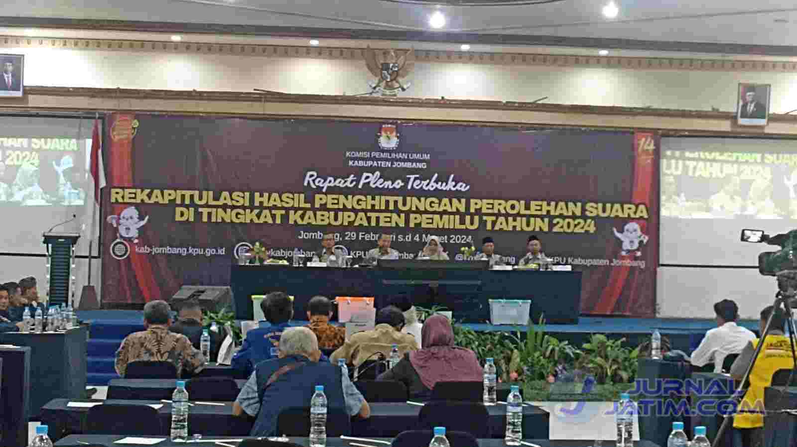 KPU Jombang Mulai Rekapitulasi Suara Pemilu 2024 Tingkat Kabupaten, Nih Jadwalnya