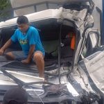 Brak, Dua Truk Ringsek di Jl Basuki Rahmat Jombang, Ini Pemicunya