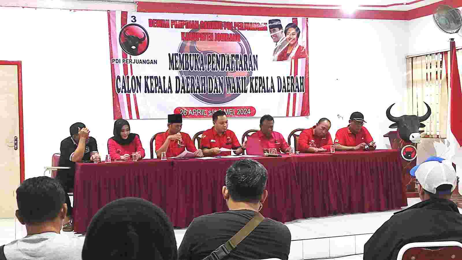 Pilkada 2024, PDIP Buka Pendaftaran Bakal Calon Bupati Jombang, Minat?
