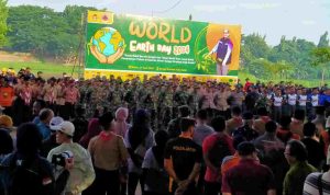 Ribuan Relawan Ikut Peringati Hari Bumi dar Air Dunia BPBD Kota Kediri