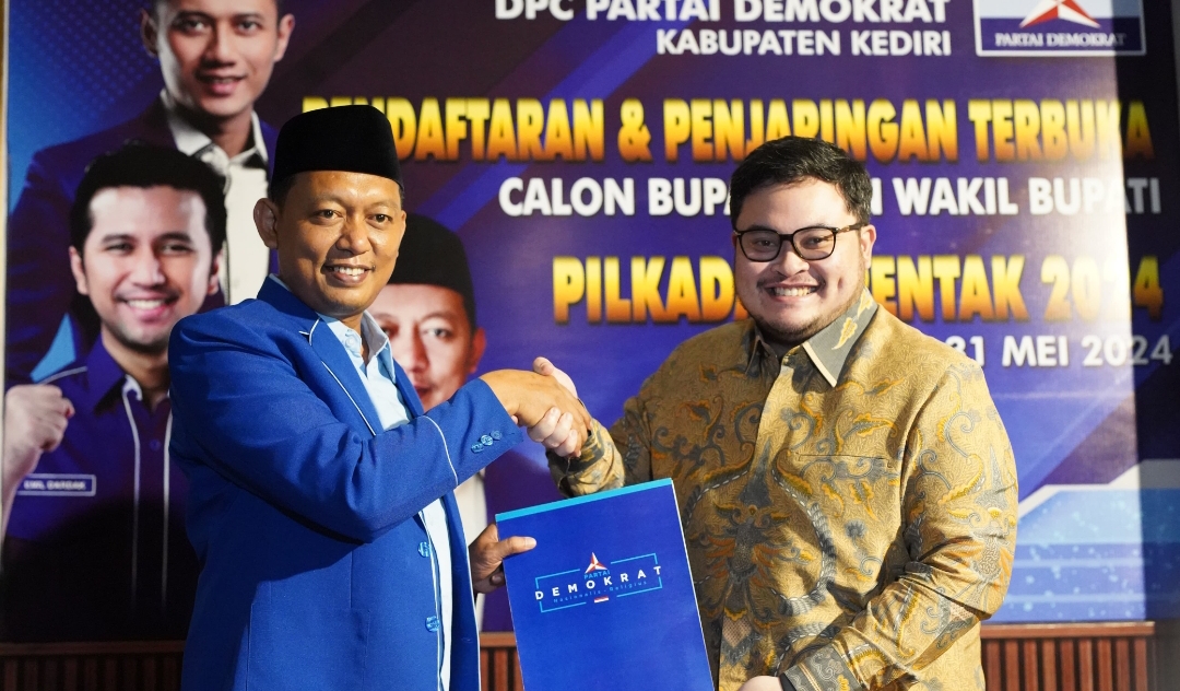 Maju Lagi Menjadi Bupati Kediri, Dhito Berharap Rekomendasi Partai Demokrat