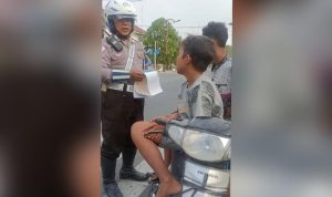 Beginilah Ending Bocah Mewek Terjaring Polisi Operasi Patuh Semeru di Jombang