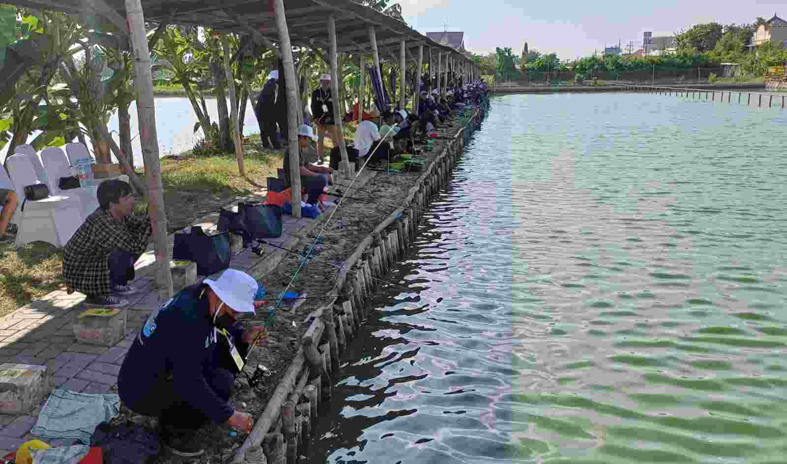 Promosi Wisata Jatim Lewat Lomba Mancing di Kolam Pemancingan Surabaya