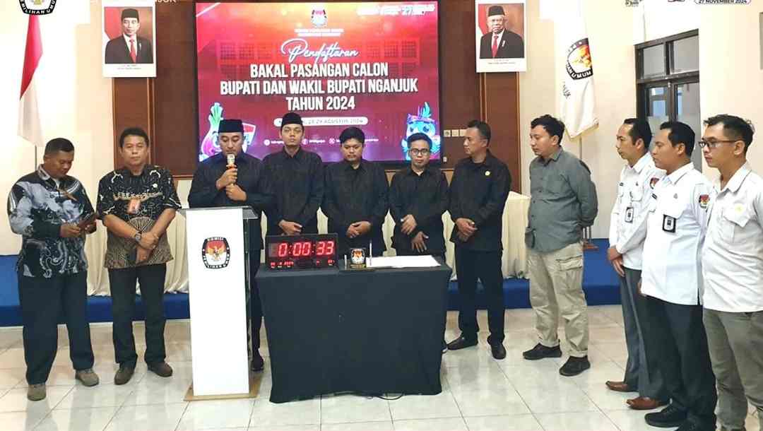 Tiga Pasangan Calon Kepala Daerah Bakal Bertarung di Pilkada Nganjuk 2024