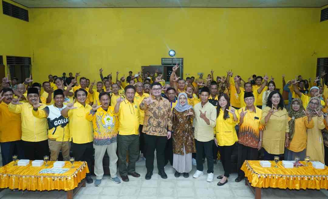 Optimalkan Kerja Mesin Partai, Golkar Kediri Optimis Menangkan Paslon Dhito-Dewi