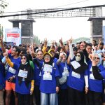 Vinanda-Qowim Fun Run di Kampanye Akbar, Gaungkan Hidup Sehat Warga Kota Kediri