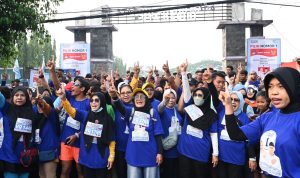 Vinanda-Qowim Fun Run di Kampanye Akbar, Gaungkan Hidup Sehat Warga Kota Kediri