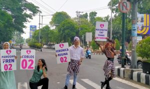 Fashion Street, Kreatifitas Akhir Kampanye Paslon Wali kota Kediri Nomor Urut 2