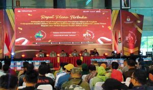 KPU Kabupaten Kediri Gelar Rapat Pleno Pilkada 2024, Partisipasi Pemilih naik 72 Persen