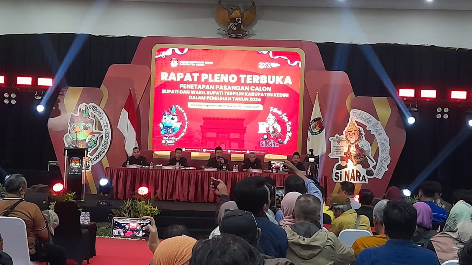 KPU Kediri Gelar Rapat Pleno Terbuka, Tetapkan Bupati dan Wabup Terpilih pada Pilkada 2024