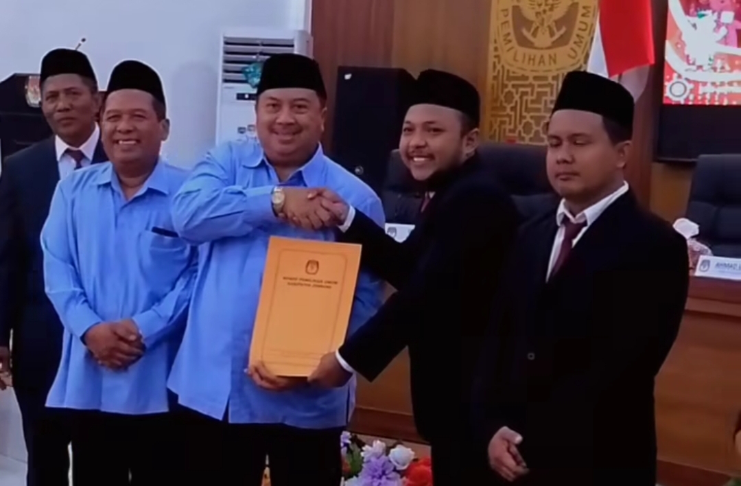 KPU Tetapkan Bupati dan Wakil Bupati Terpilih Pada Pilkada Jombang 2024