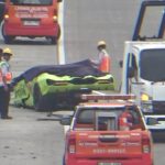 Lamborghini Tabrak Belakang Suzuki Ignis di Tol Jombang, Dua Orang Terluka