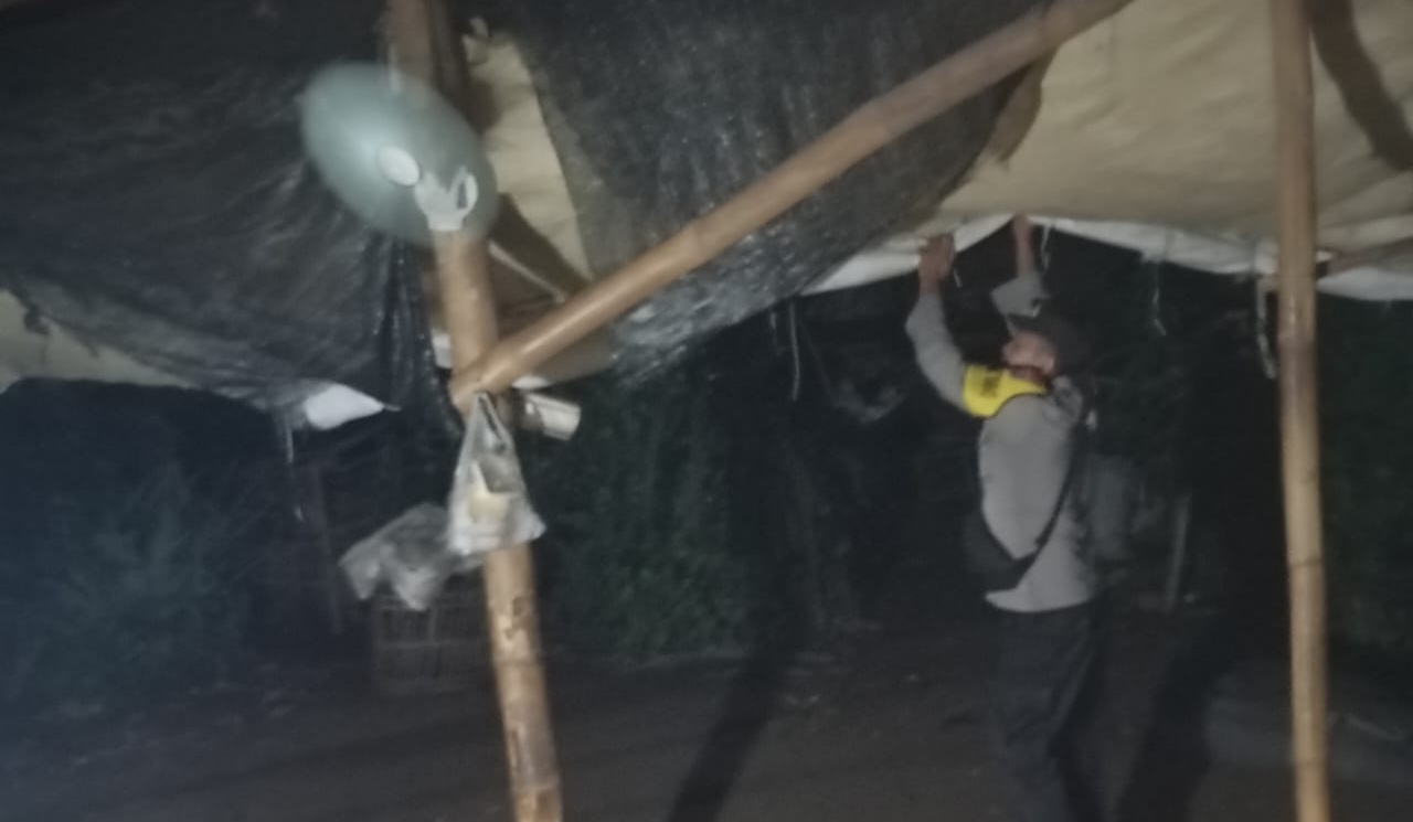 Tengah Malam, Polisi Bongkar Arena Sabung Ayam di Klurahan Nganjuk