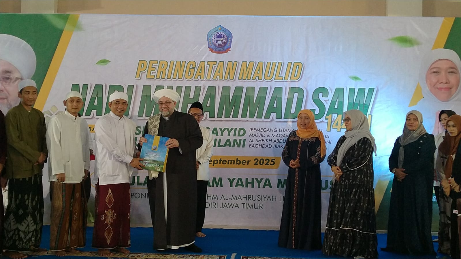 Cicit Syekh Abdul Qodir Al-Jaelani Hadir di Lirboyo Kediri, Begini Tausiyahnya