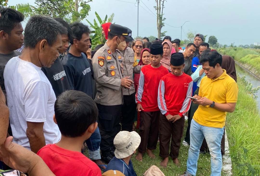 anak tenggelam Mandi di Sungai Sekunder Pilang, Siswa MTs di Jombang Ditemukan Tewas