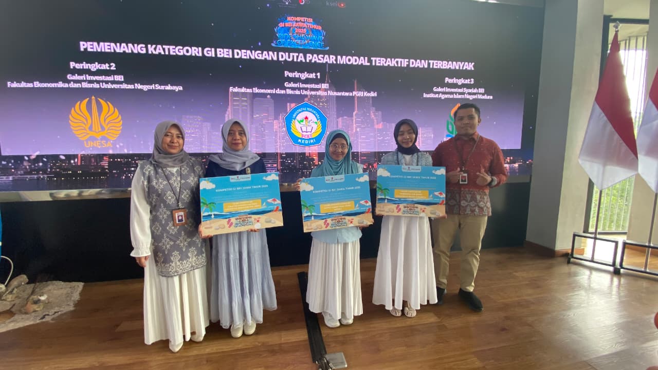 Galeri Investasi UNP Kediri Tembus Ajang Nasional BEI, Perkuat Citra Positif Kampus