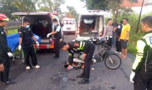 Kecelakaan Dua Motor dan Bus Sugeng Rahayu di Jombang, 1 Orang Tewas Tertabrak