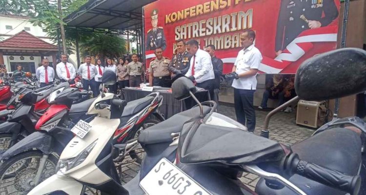 Polisi Sita 34 Motor dari 17 Maling di Jombang