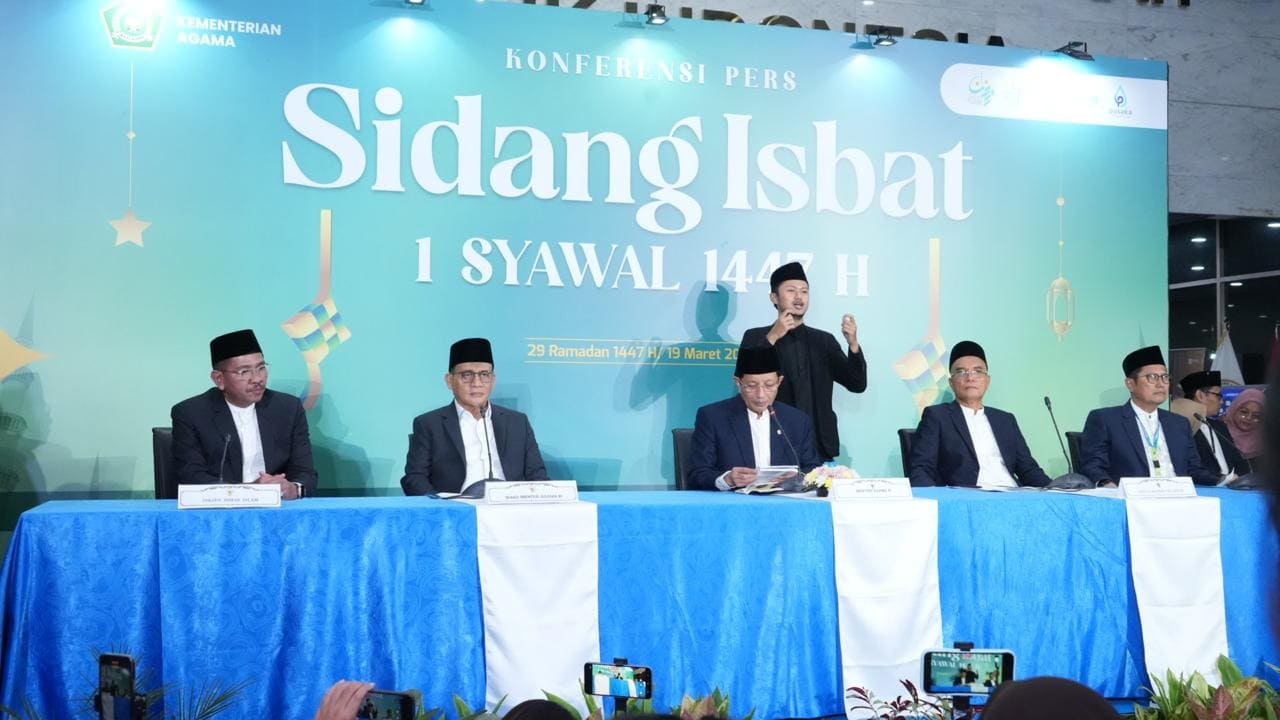 Hasil Sidang Isbat, Pemerintah Tetapkan 1 Syawal 1447 Hijriah Pada Sabtu 21 Maret 2026