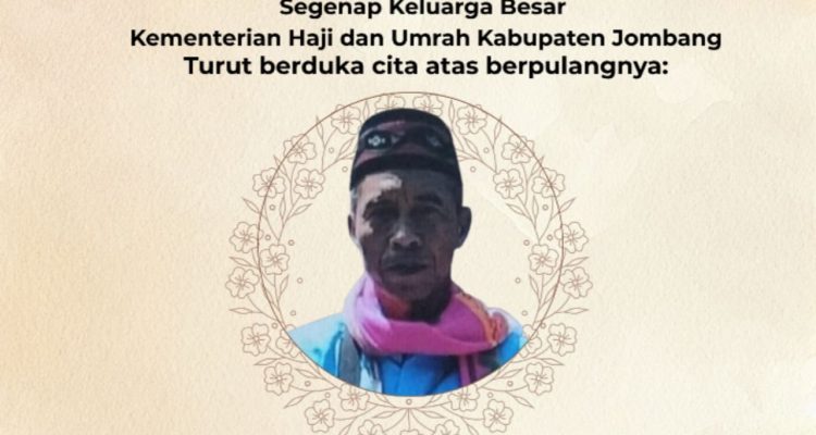 Kabar Duka, 1 Jemaah Haji Asal Jombang Wafat di Tanah Suci Makkah, Ini Namanya