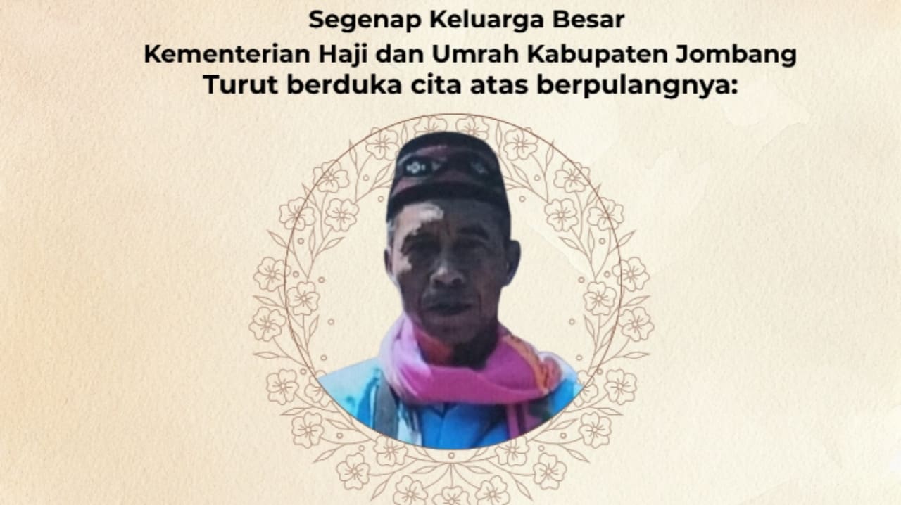 Kabar Duka, 1 Jemaah Haji Asal Jombang Wafat di Tanah Suci Makkah, Ini Namanya