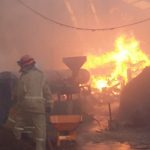Kebakaran pabrik serbuk Mojowarno Jombang Kebakaran Pabrik Serbuk di Jombang, Bangunan Hangus Terbakar