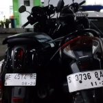 Barang bukti 2 motor Kakek Bonceng Nenek Tabrakan Motor di Ploso Jombang, 3 Orang Luka-luka