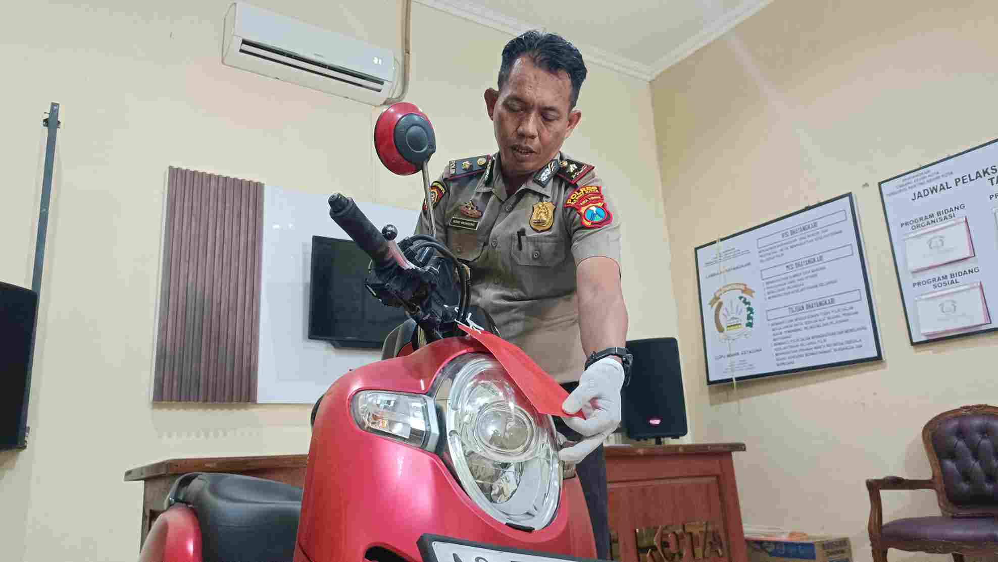 Pelaku Curanmor di Kediri Ditangkap, Modus Cari Kos Pakai KTP Orang Lain