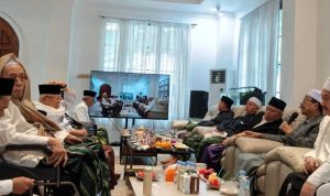 Forum kiai pesantren di ploso Masyayikh Pesantren Minta Munas Konbes NU 2026 di Kediri Jaga Karakter Keulamaan AHWA