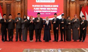 3 Pejabat Baru Pemkot Mojokerto Dilantik, Ini Nama dan Jabatannya