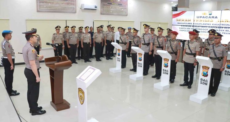 Polres Nganjuk Rotasi dan Sejumlah Mutasi Pejabat