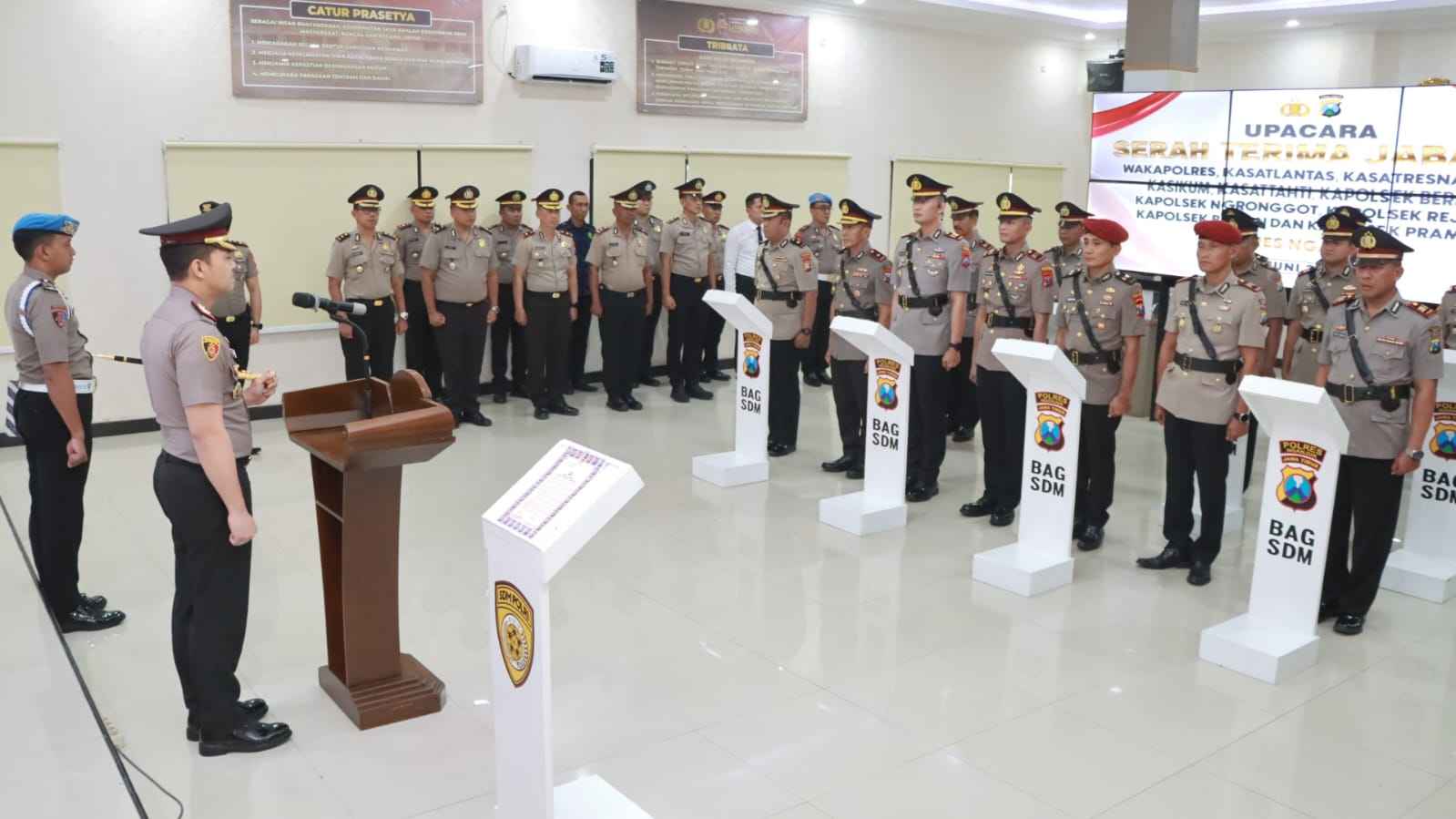 Polres Nganjuk Rotasi dan Sejumlah Mutasi Pejabat