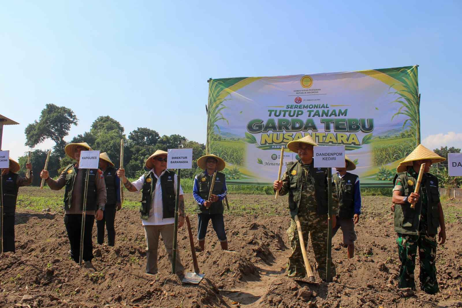 Tutup Tanam Garda Tebu Nusantara di Kediri, Kementan Andalkan Varietas Panjalu