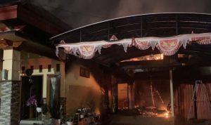 Diduga Dibakar Mantan Suami, Rumah di Plosoklaten Kediri Hangus Terbakar
