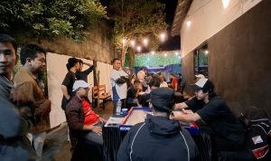 Turnamen Domino Bersama Kapolres Jombang di Pembukaan ZET Cafe