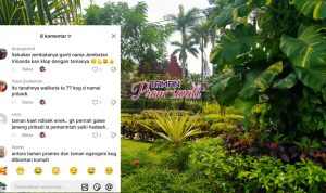Viral Nama Taman Prameswati di Kediri, Publik Pertanyakan Dasar Penamaan
